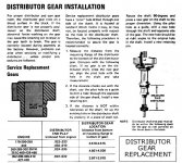 Distributor Gear Failure & Pin Shear