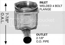 Fords1980to1983smallsix211and212 Catco66991Replacment Primary Converter.jpg